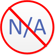 When NOT to use “N/A”