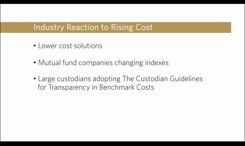 Industry Reaction to Rising Cost