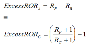 excess ror equivalence