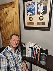 Joe With His Hall of Fame Award